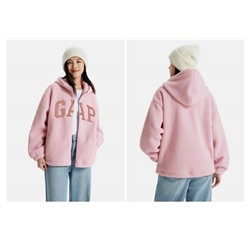 Мягкая женская толстовка на молнии с капюшоном  ГЭ*П