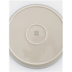 Форма для запекания, 26 см, керамика, круглая, молочно-бежевая, Baker