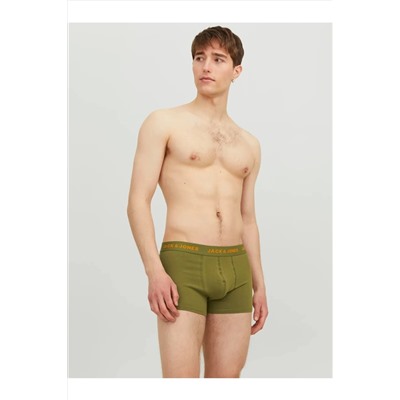 Jack & Jones JACSOLID CONTRAST TRUNKS 5 PACK 5'li Renkli Boxer Set