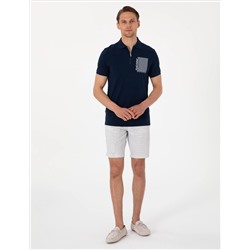 Lacivert Slim Fit Polo Yaka Tişört