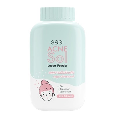 Рассыпчатая пудра для проблемной кожи .Sasi Acne Sol Loose Powder 50 g
