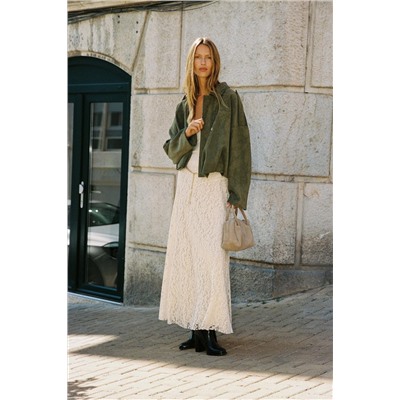 CHAQUETA BOMBER EFECTO ANTE