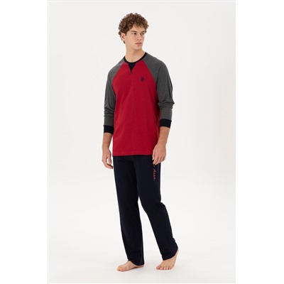 Erkek Bordo Pijama Takımı