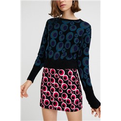 Jersey punto jacquard apeluchado