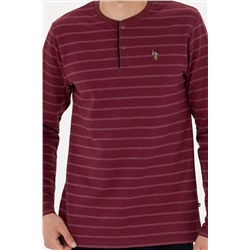 Erkek Bordo Pijama Takımı