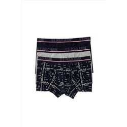 Erkek Lacivert 3'lü Boxer