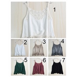 Женский топ с кружевом