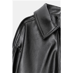 JACKET WITH DETACHABLE FAUX FUR COLLAR