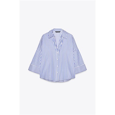 WIDE-SLEEVE POPLIN SHIRT