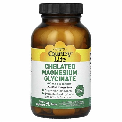Magnezyum Glycinate 90 tab Country Life