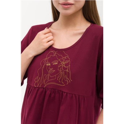 Платье домашнее с баской W1ЛТ