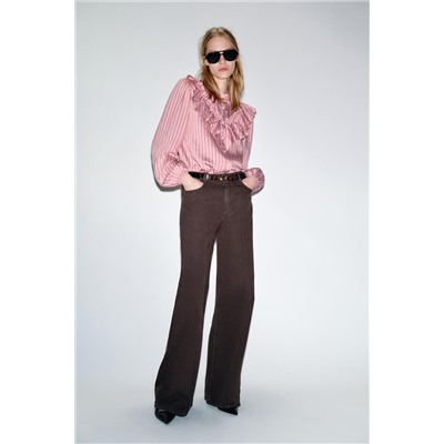 Z1975 BELTED WIDE-LEG JEANS