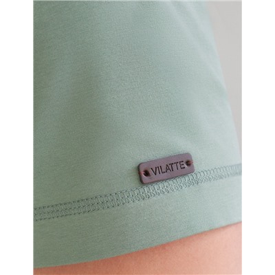 Футболка полуприлегающего кроя с принтом из премиального хлопка