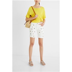 Pantalón vaquero corto mandalas