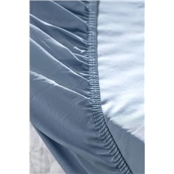 Manon King Size %100 Pamuk Ranforce Lastikli Çarşaf - Koyu Mavi