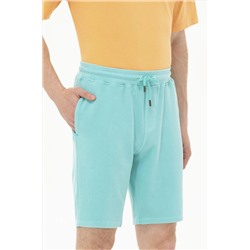 Erkek Mint Örme Şort