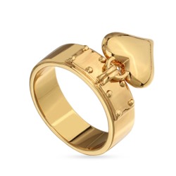 Кольцо Сердцебиение (1, 2см; покрытие золото), Есть комплект