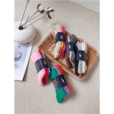 Классические цветные хлопковые носки в эстетике сдержанной элантности old money  Ralp*h Laure*n