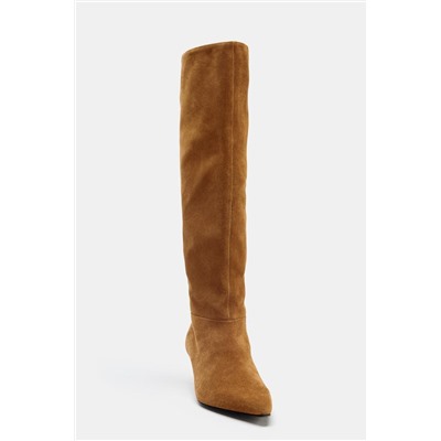 SUEDE HEELED BOOTS