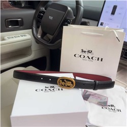 Ретро-ремень КОУ*Ч изготовлен из гладкой кожи