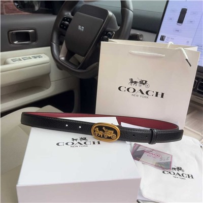 Ретро-ремень КОУ*Ч изготовлен из гладкой кожи