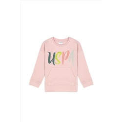 Kız Çocuk Toz Pembe Sweatshirt