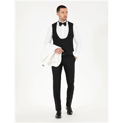 Beyaz Ex. Slim Fit Smokin Damatlık