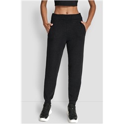 FEATHER YARN JOGGER WITH POCKETS AND TONAL LOGO