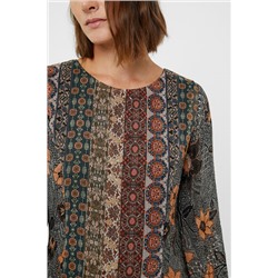 Vestido cenefas boho