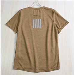 Спортивная дышащая футболка прямого кроя