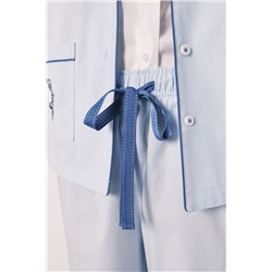 Pijama camisero Hello Kitty algodón azul