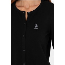 Kadın Siyah Basic Triko Hırka