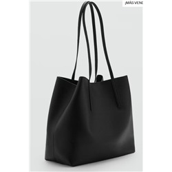 Bolso shopper efecto abatanado
