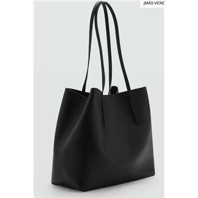 Bolso shopper efecto abatanado
