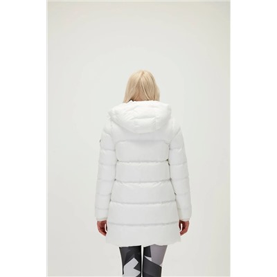 Bad Bear Nikita Puffer Off-White Beyaz Kapüşonlu Kadın Mont