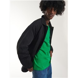 Jacke mit Druckknopfverschluss