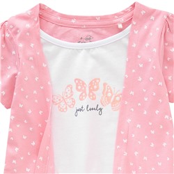 Mädchen T-Shirt in Layer-Optik