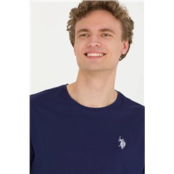 Erkek Lacivert Bisiklet Yaka Tişört