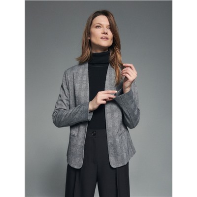 Karierter Blazer aus Jersey