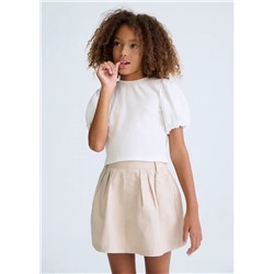 Детская блузка с пышными рукавами  МАЙОРА*Л Материал: 48% полиэстер 45% хлопок 7% эластан