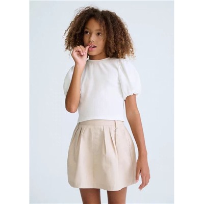 Детская блузка с пышными рукавами  МАЙОРА*Л Материал: 48% полиэстер 45% хлопок 7% эластан