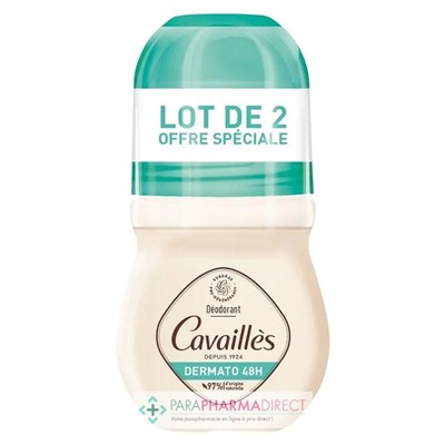Cavaillès - Dermato 48H - Déodorant Roll-On 2x50 mlLot  × 2