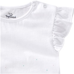 Mädchen T-Shirt mit Zipfelsaum