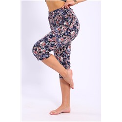 Бриджи женские с цветочным узором Бр-2