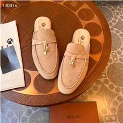 Женские мокасины без пятки   ЛОРО ПИАН*О 🤍 (Натуральная замша)