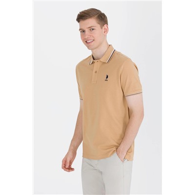 Erkek Camel Basic Polo Yaka Tişört