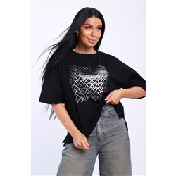 Футболка женская черная-99.с