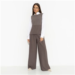 Брюки с защипами, Легкой походкой (brown)