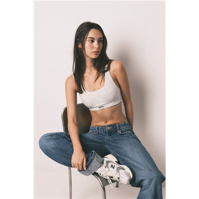 Sujetador deportivo Seamless gris