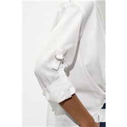 CAMISA NUDO CON LINO